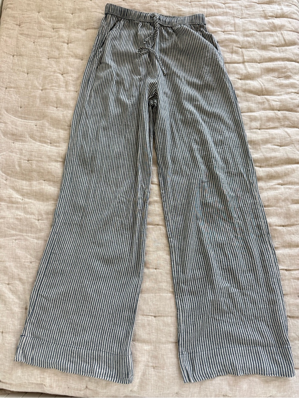 NIA Cotton Lounge Pull on Pants Drawstring Size XS